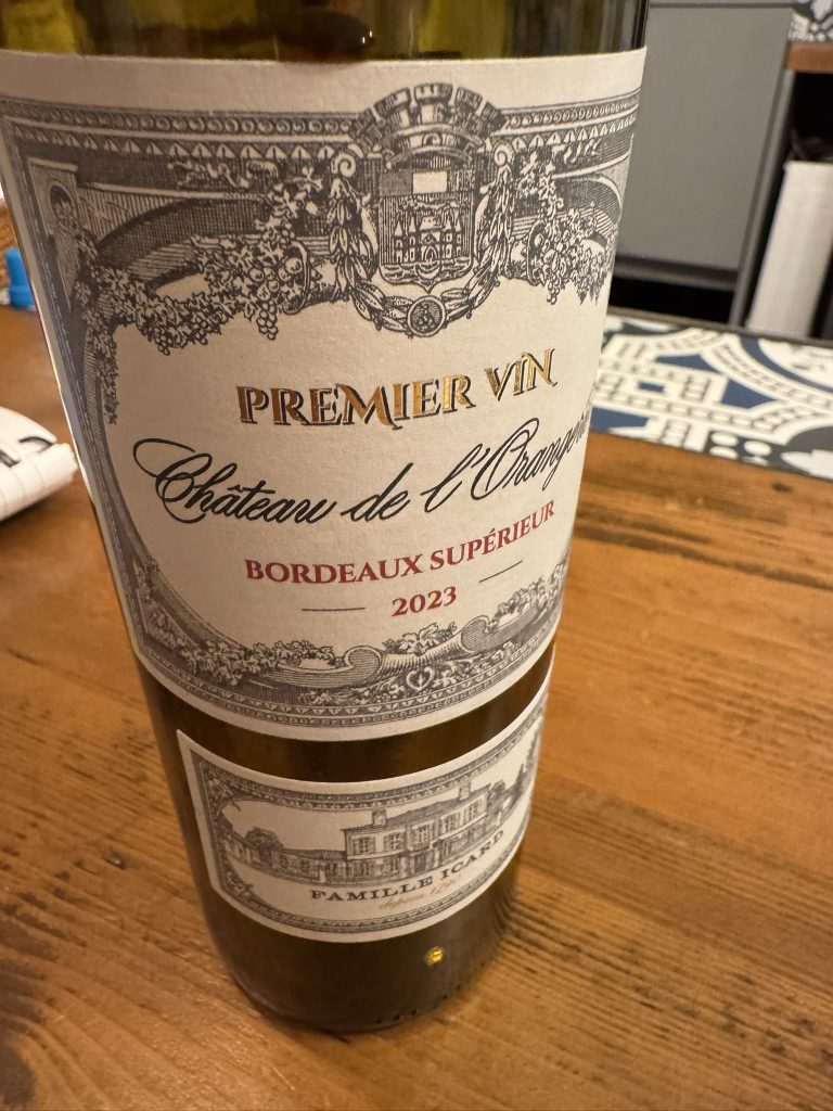 Château de l’Orangerie Bordeaux Supérieur 2023