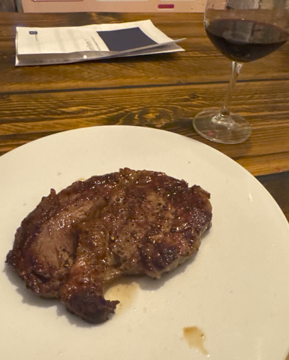 Terraza de los Andes Malbec 2023 with a Ribeye Steak