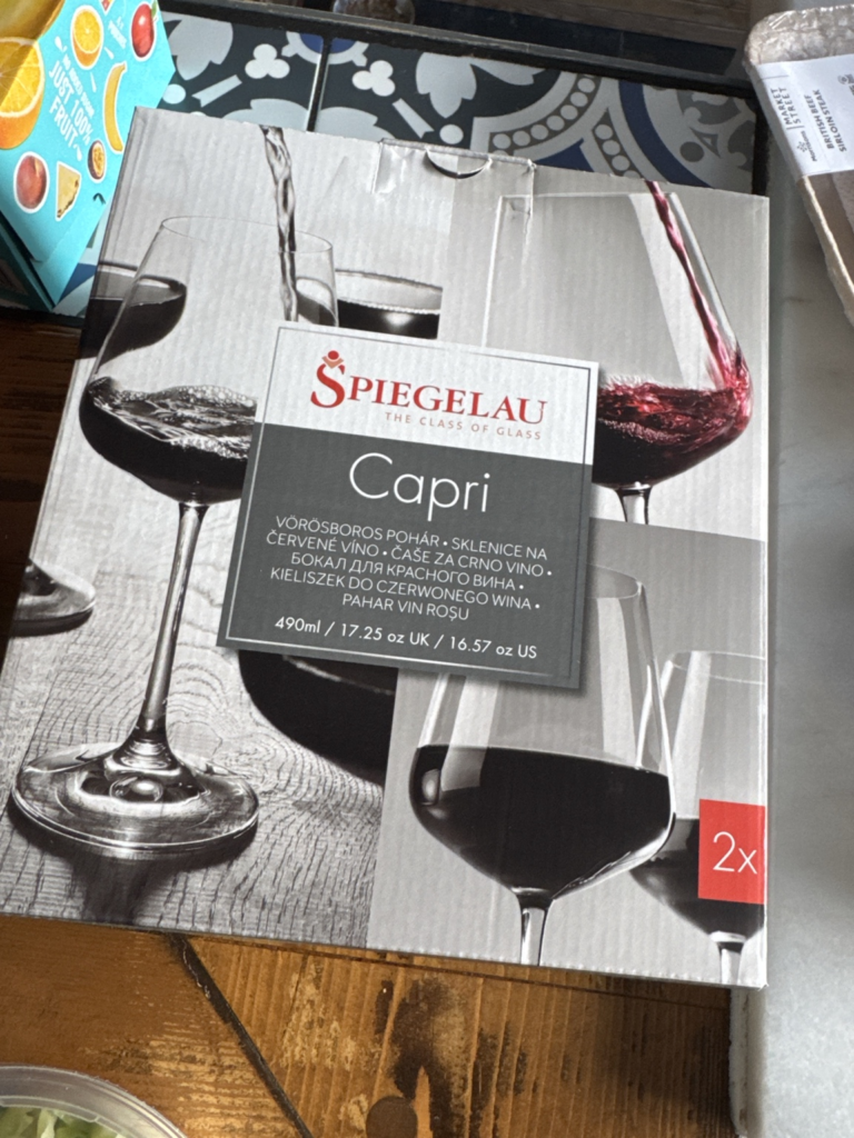 Spiegelau wine glasses
